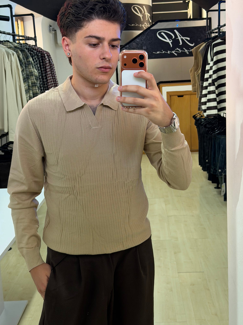 Polo collo V