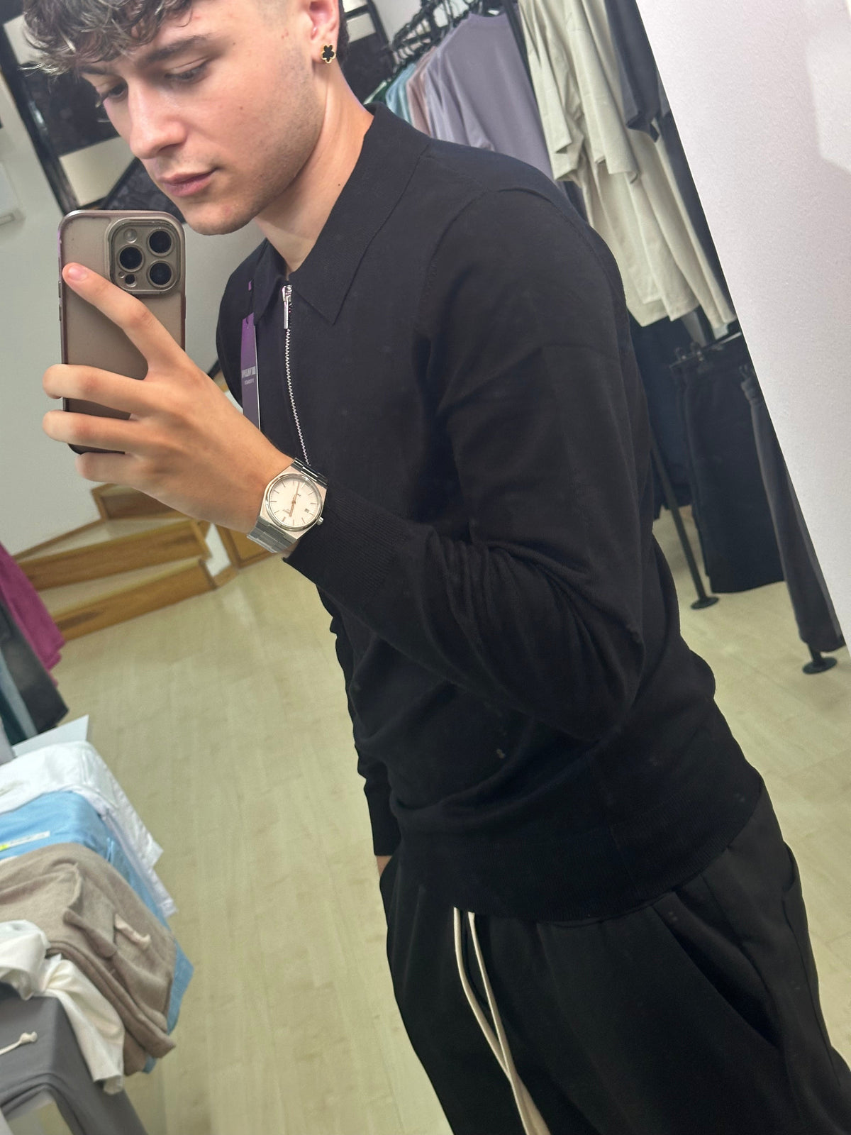 Polo mezza zip