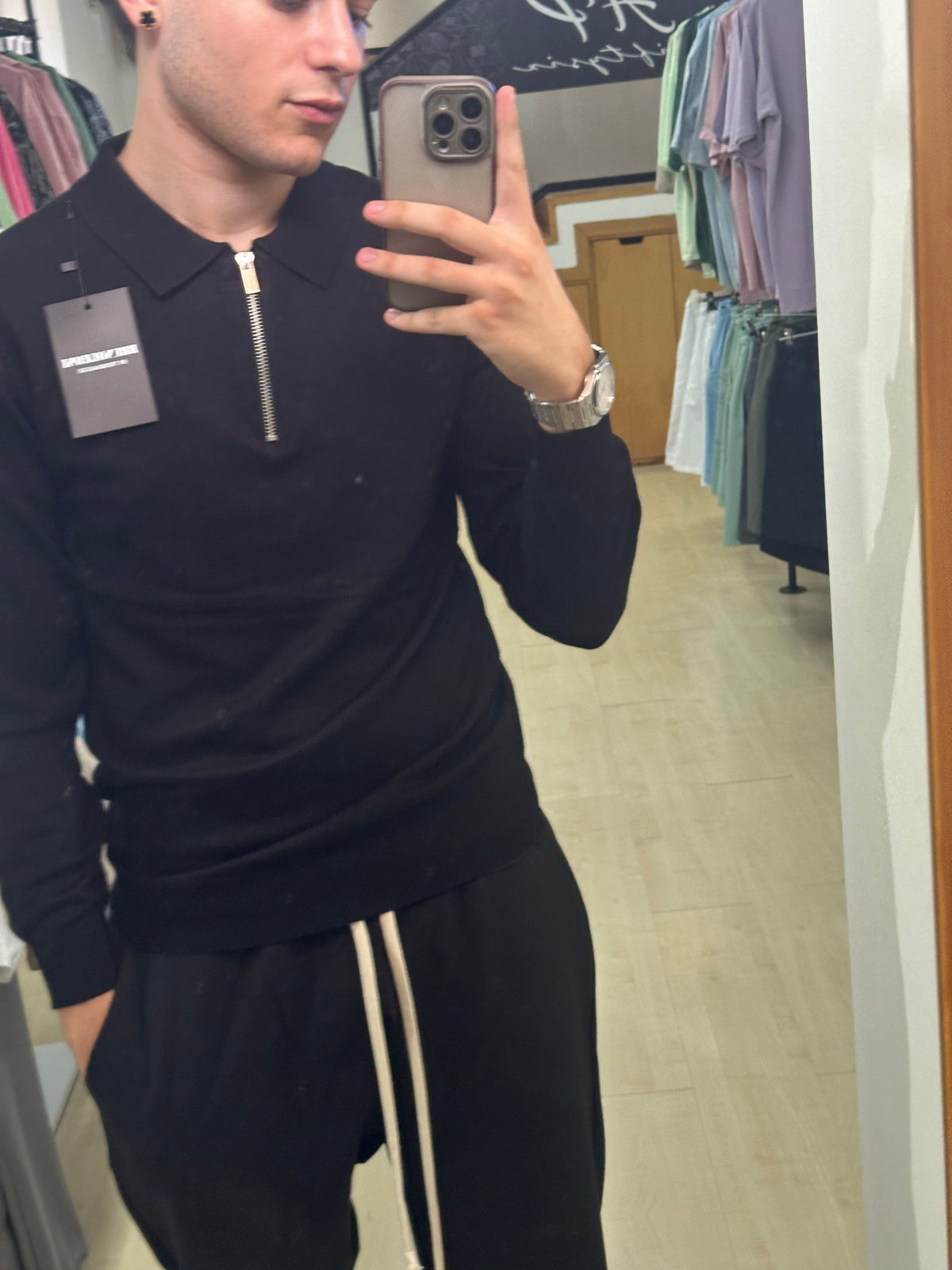Polo mezza zip