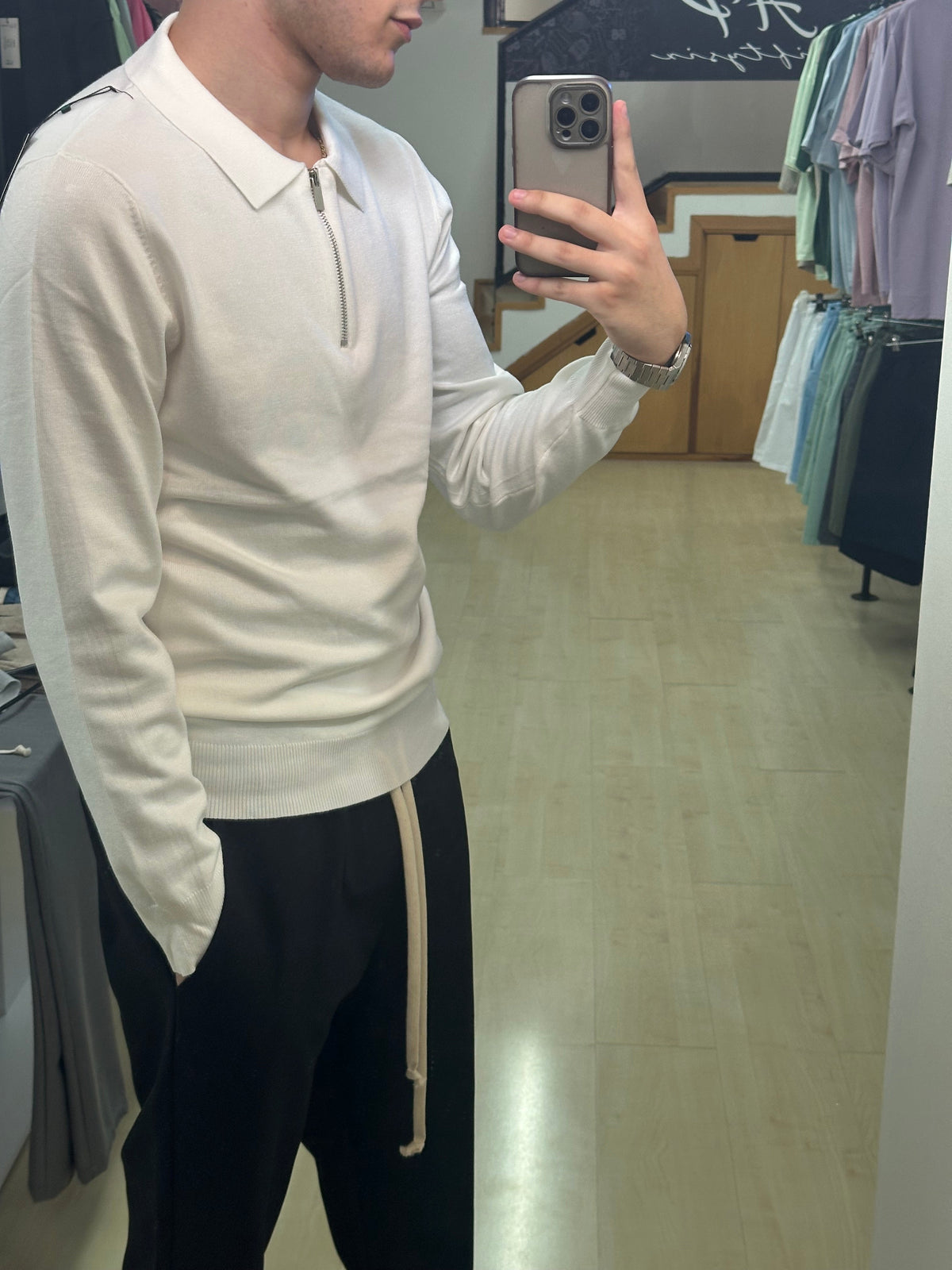 Polo mezza zip