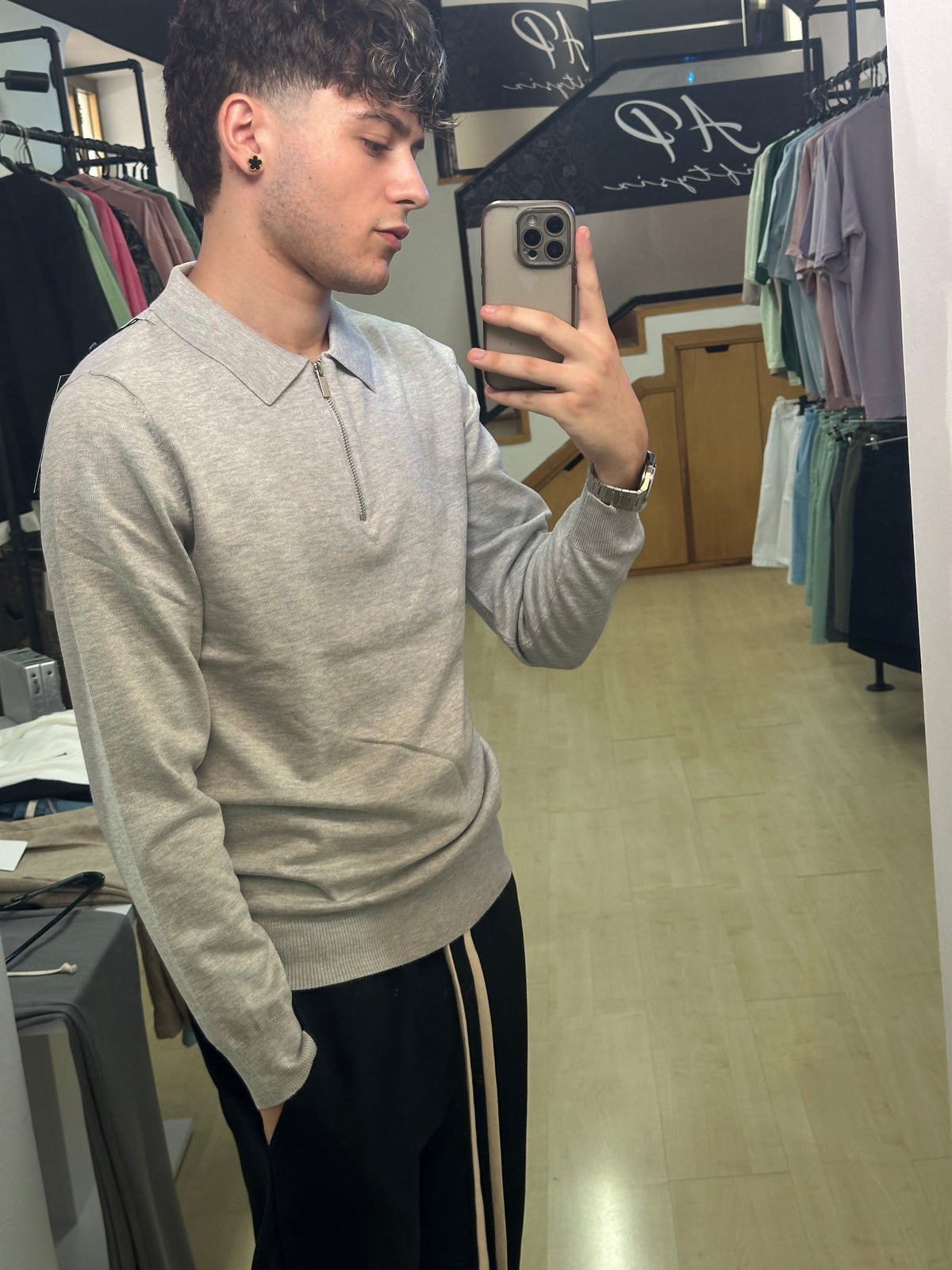 Polo mezza zip
